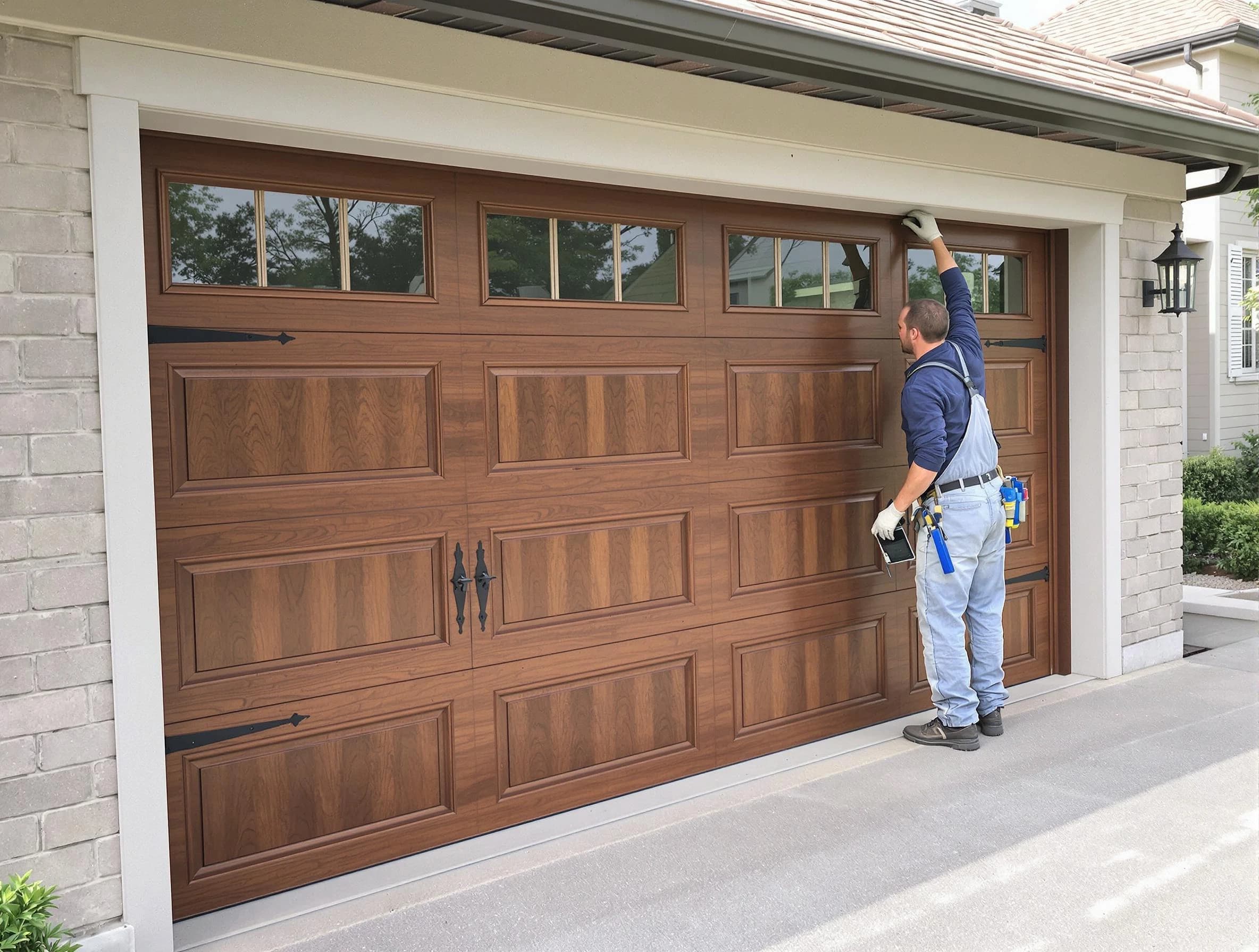 Custom garage door showcase by Brigham City Garage Door Repair in Brigham City