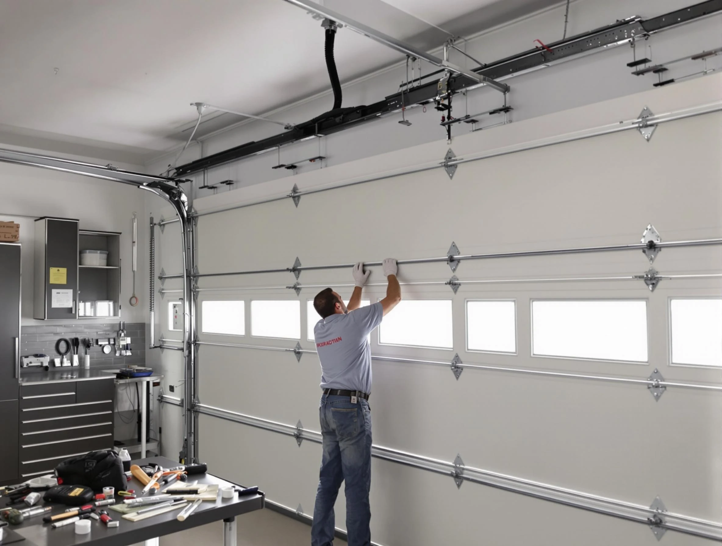 Garage Door Track Repair in Brigham City