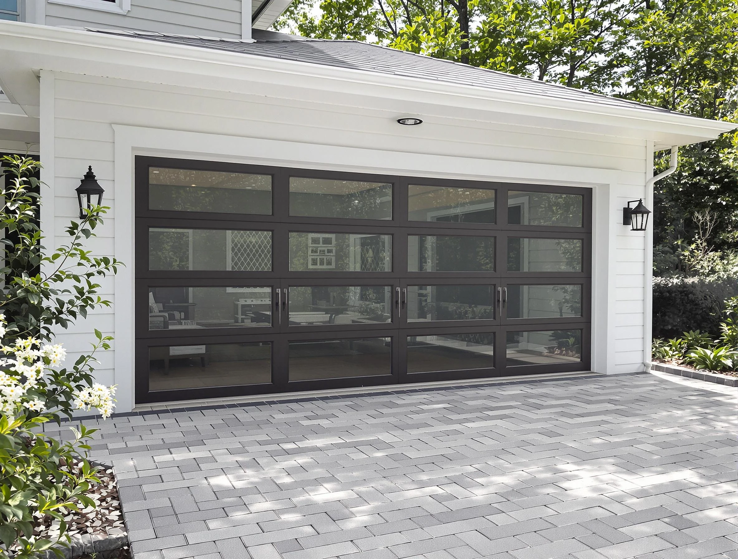 Brigham City Garage Door Repair design specialist presenting custom garage door options to Brigham City homeowner